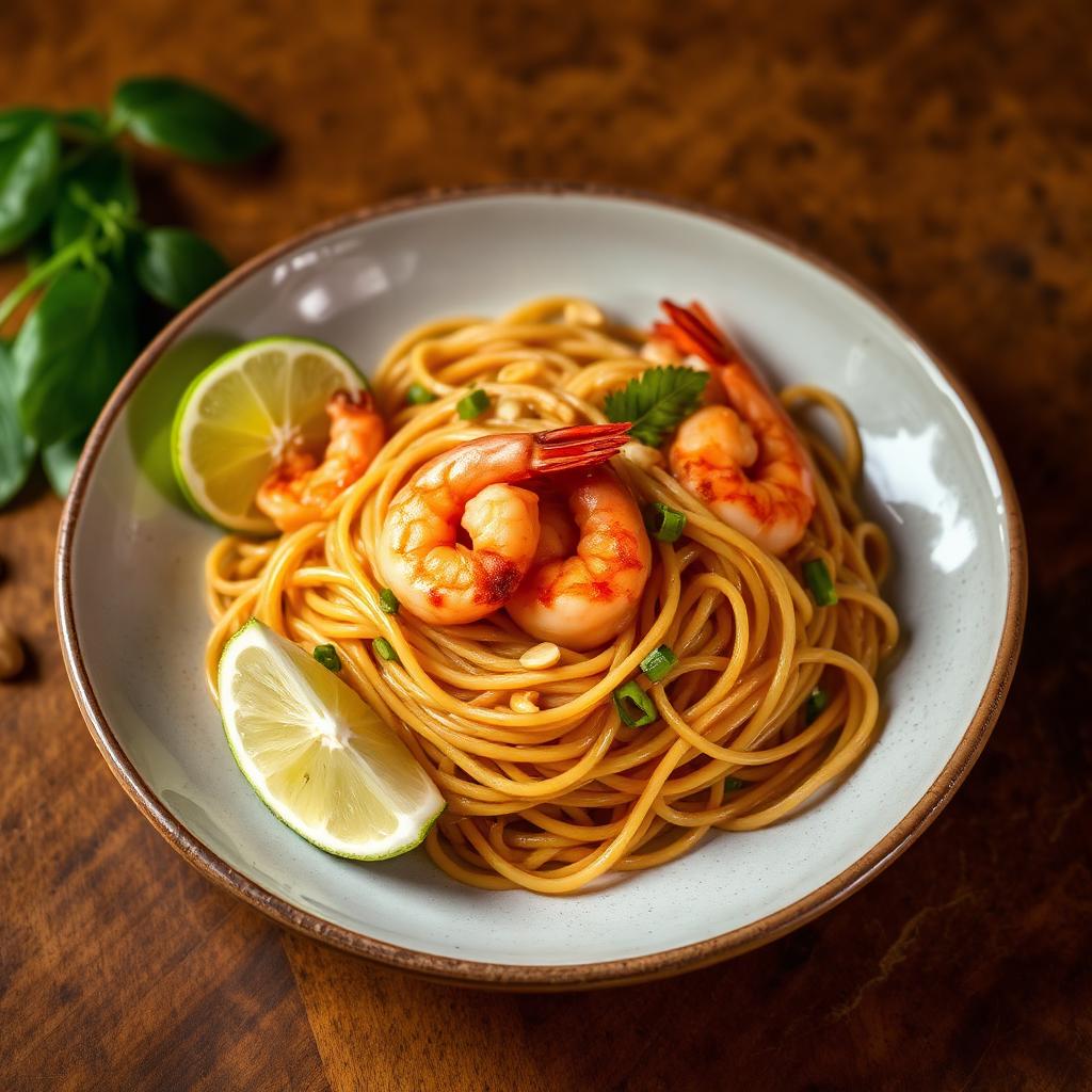 Pad Thai with prawns