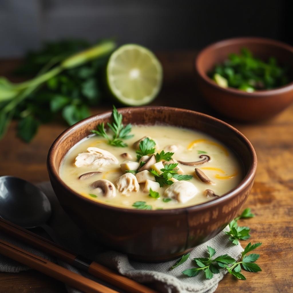 Tom Kha Gai coconut chicken soup